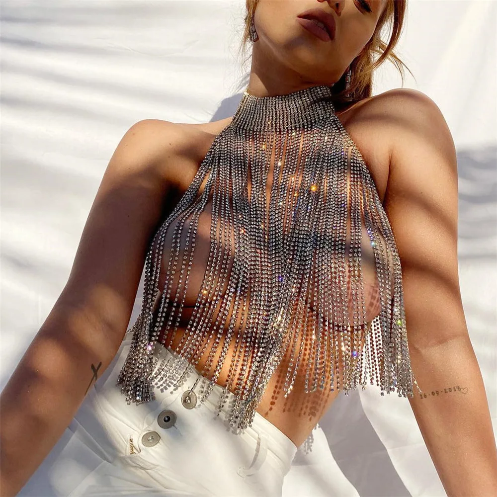 Ювелирные изделия для тела женская сексуальная искусственная кисточка цепочка