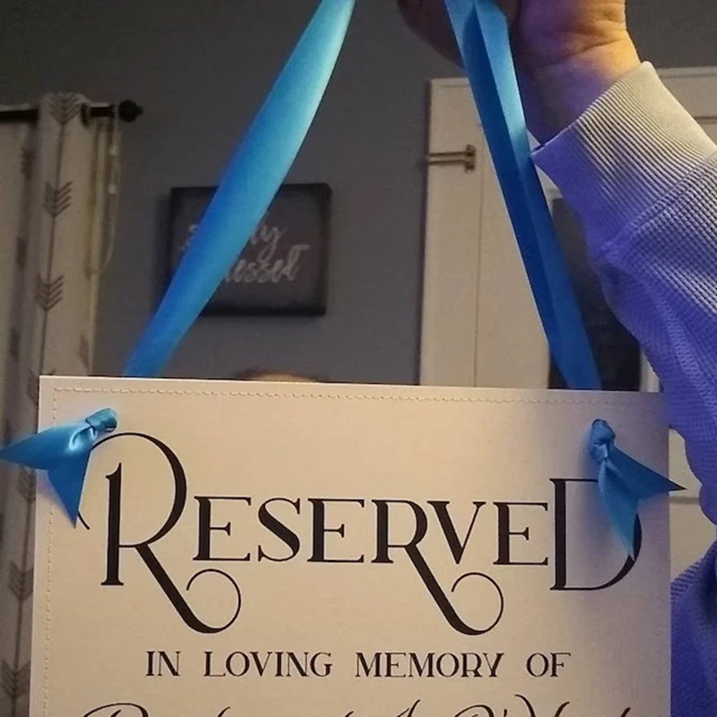 Персонализированное имя и отношения Зарезервированный Мемориальный знак баннер