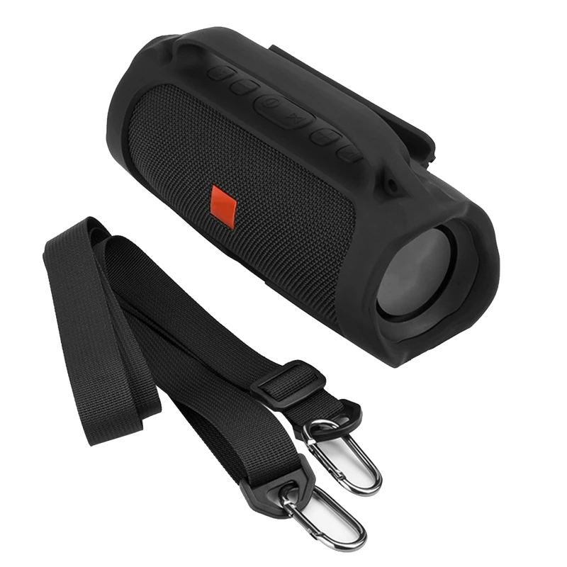 

Soft Silicone Case Durable Compatible withJBL Charge 3 Speaker Carrying Cases Washable Speaker Storage Case Spare Parts