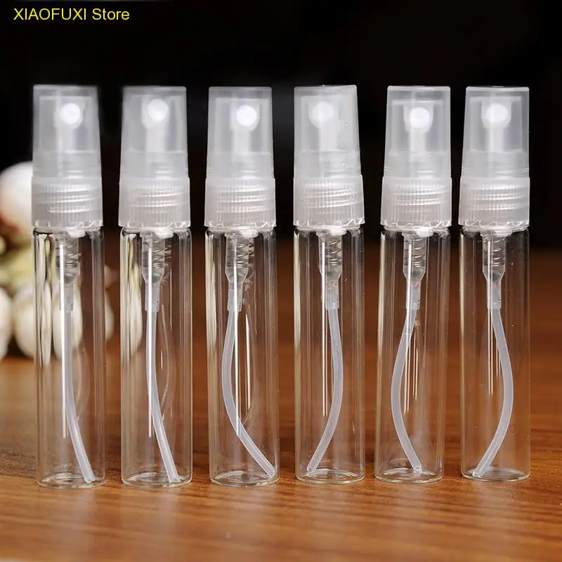 5PCS Glass 5ml Refillable Portable Sample Perfume Bottles Travel Spray Atomizer Empty Perfume Bottle Mini Sample Container