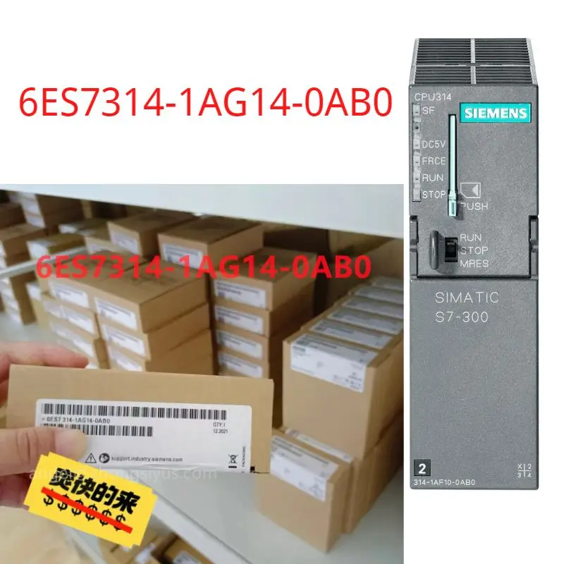 

6ES7314-1AG14-0AB0 Brand new SIMATIC S7-300, CPU 314 Central processing unit with MPI, Integr. power supply 24 V DC