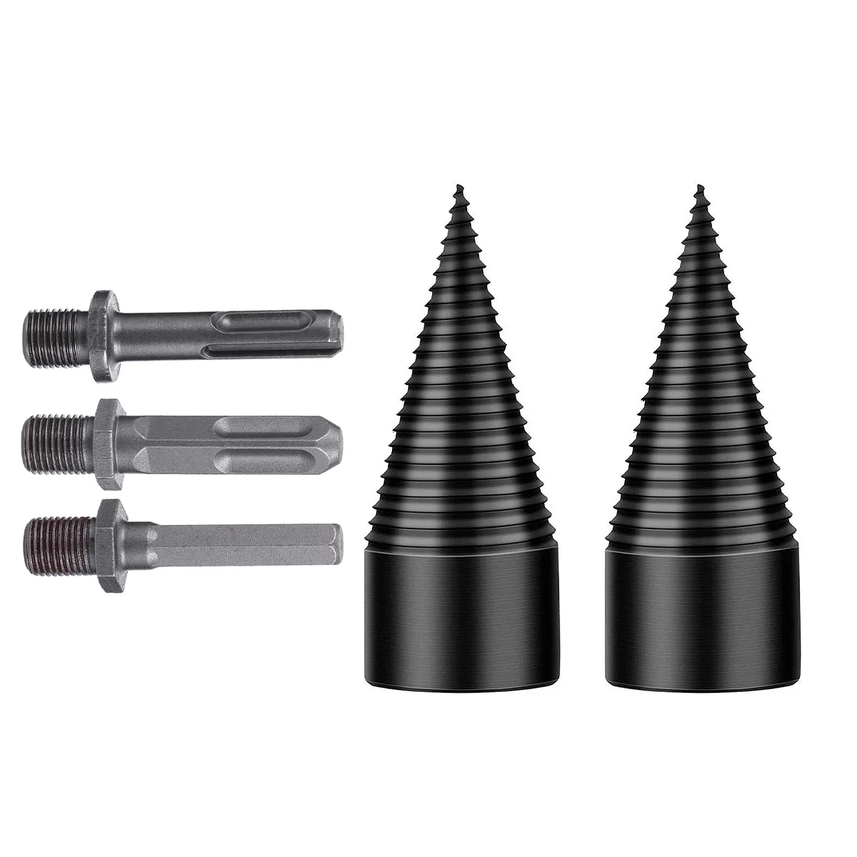 

1 Set Steel Firewood Log Splitter Drill Bits Splitting Wood Cone Drill Bit for Electric Drill