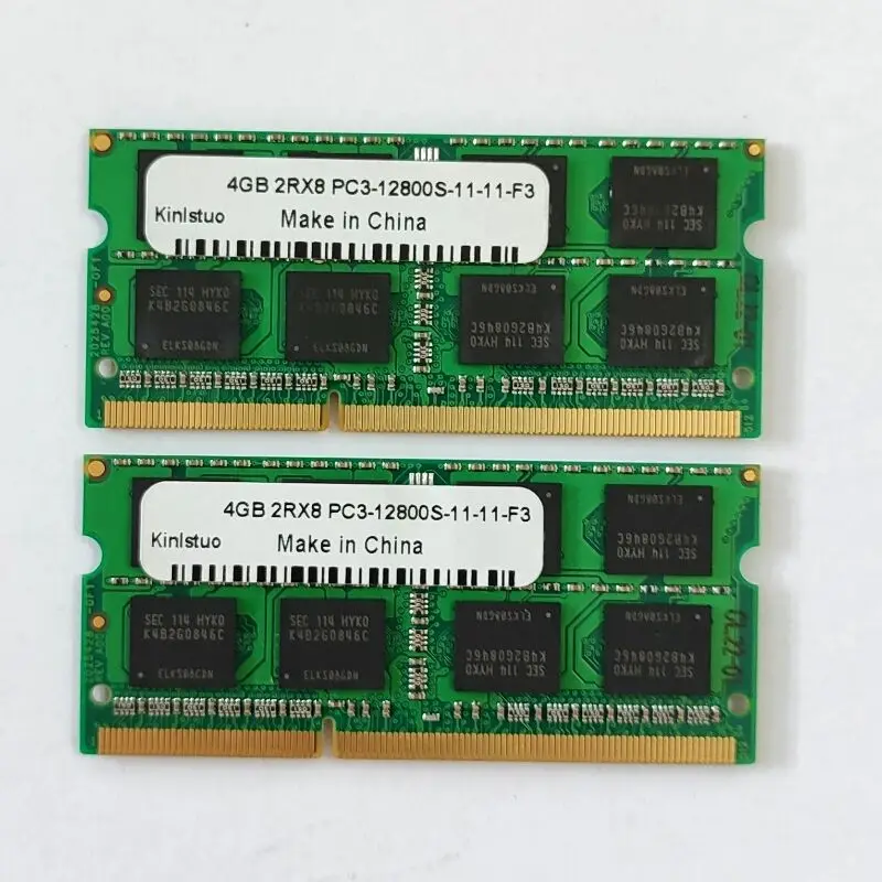 Оперативная память kinlstudio, DDR3, 4 Гб, 1600 МГц, 2RX8, PC3-12800S-11-11-F3, so-dimm, 1,5 в, 204 контакта, для ноутбука