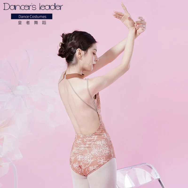 Купальник-стойка для взрослых с принтом балета танцев