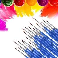 5 pcslot point tip pastry baking tools nylon fiber hair line drawing pen artist paint brush fondant cake decorating