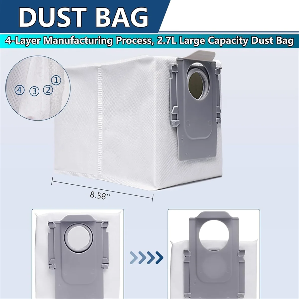 Комплект аксессуаров совместимый с роботом-пылесосом Roborock S8 MaxV Ultra основная