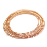 spring chainsrose gold plated brass2mm spiral chainnecklace bracelet chainsjewelry necklace making 1meter