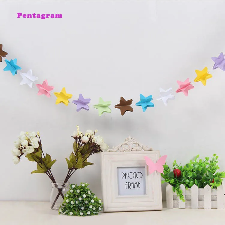 Бумажные круглые гирлянды 150 мм для праздника