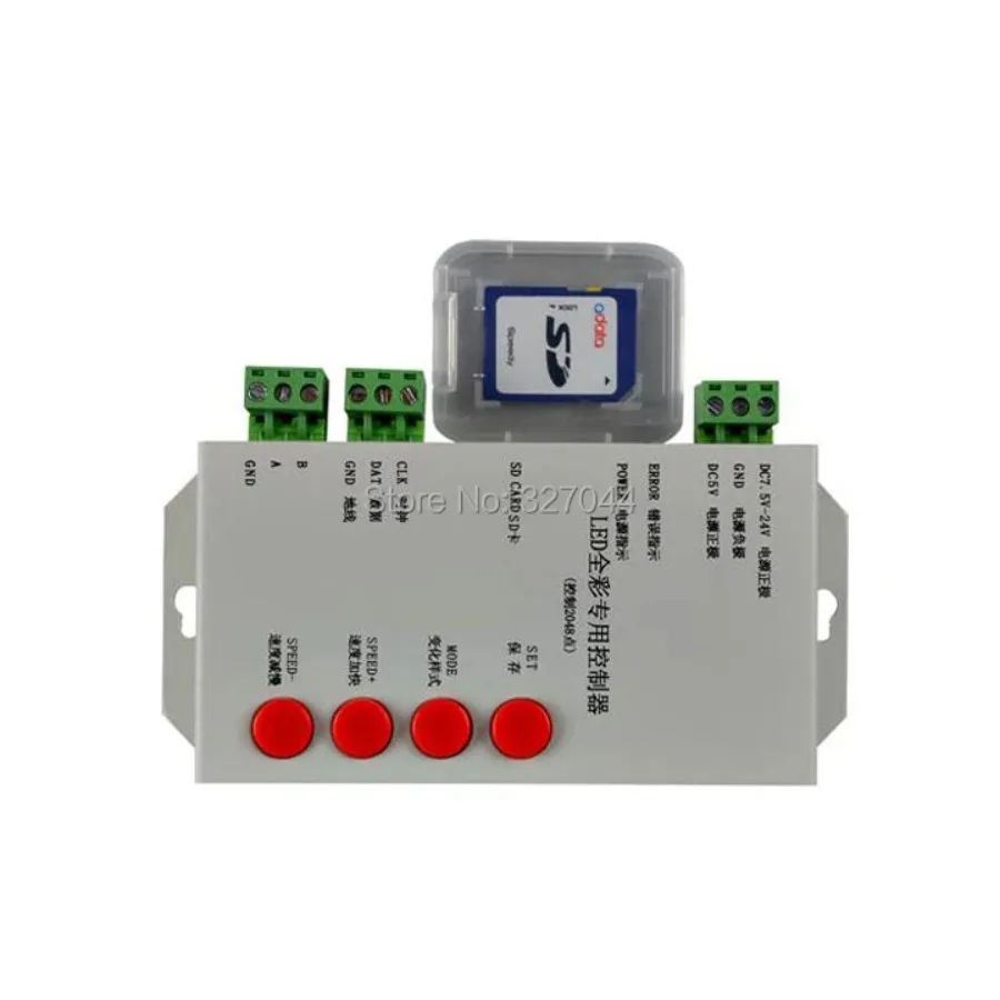 DMX512 оригинальная SD-карта T1000S для WS2801 WS2811 LPD6803 светодиодный пиксельный контроллер