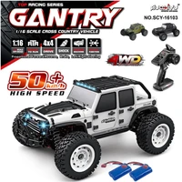 38kmh 116 fast rc cars off road 4x4 with 14led headlights2 4g waterproof remote control monster truck for adults and kids