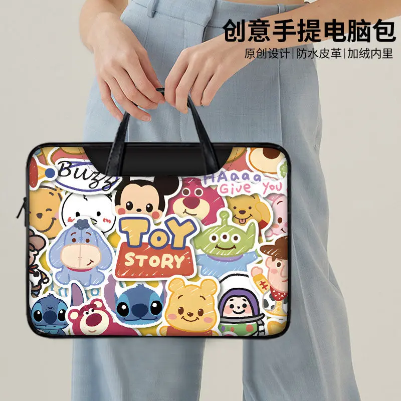 Сумка для ноутбука Disney Lilo &amp Stitch Mickey 14 16 15 6 дюймов сумка Macbook Air Pro через плечо