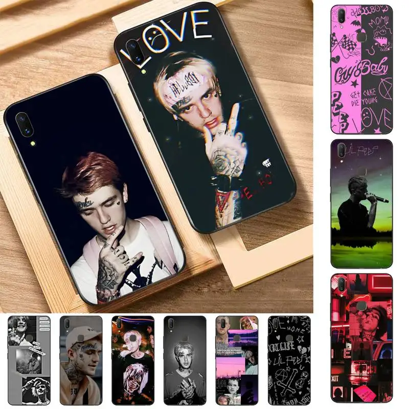 

Lil Peep Phone Case for Vivo Y91C Y11 17 19 17 67 81 Oppo A9 2020 Realme c3