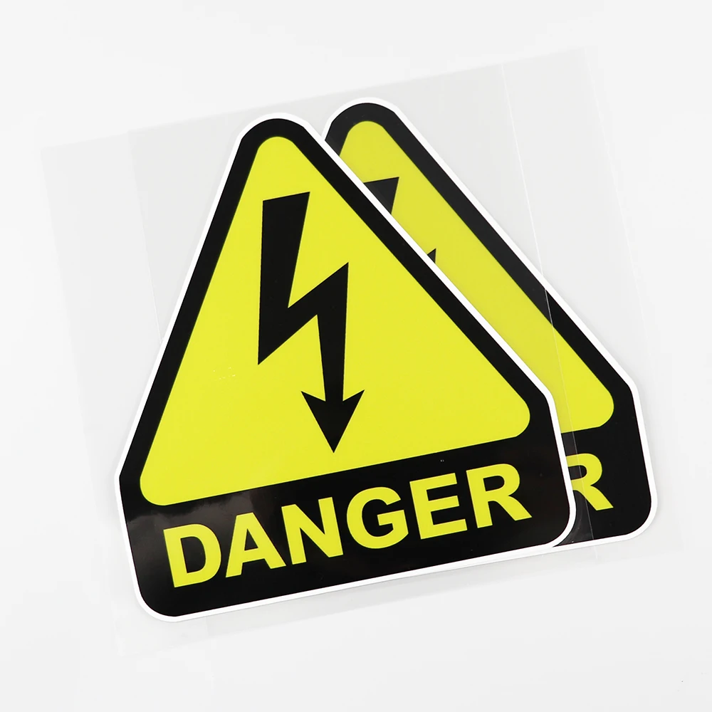 Предупреждающая переводная наклейка высокого напряжения из ПВХ 15 4 см * 17