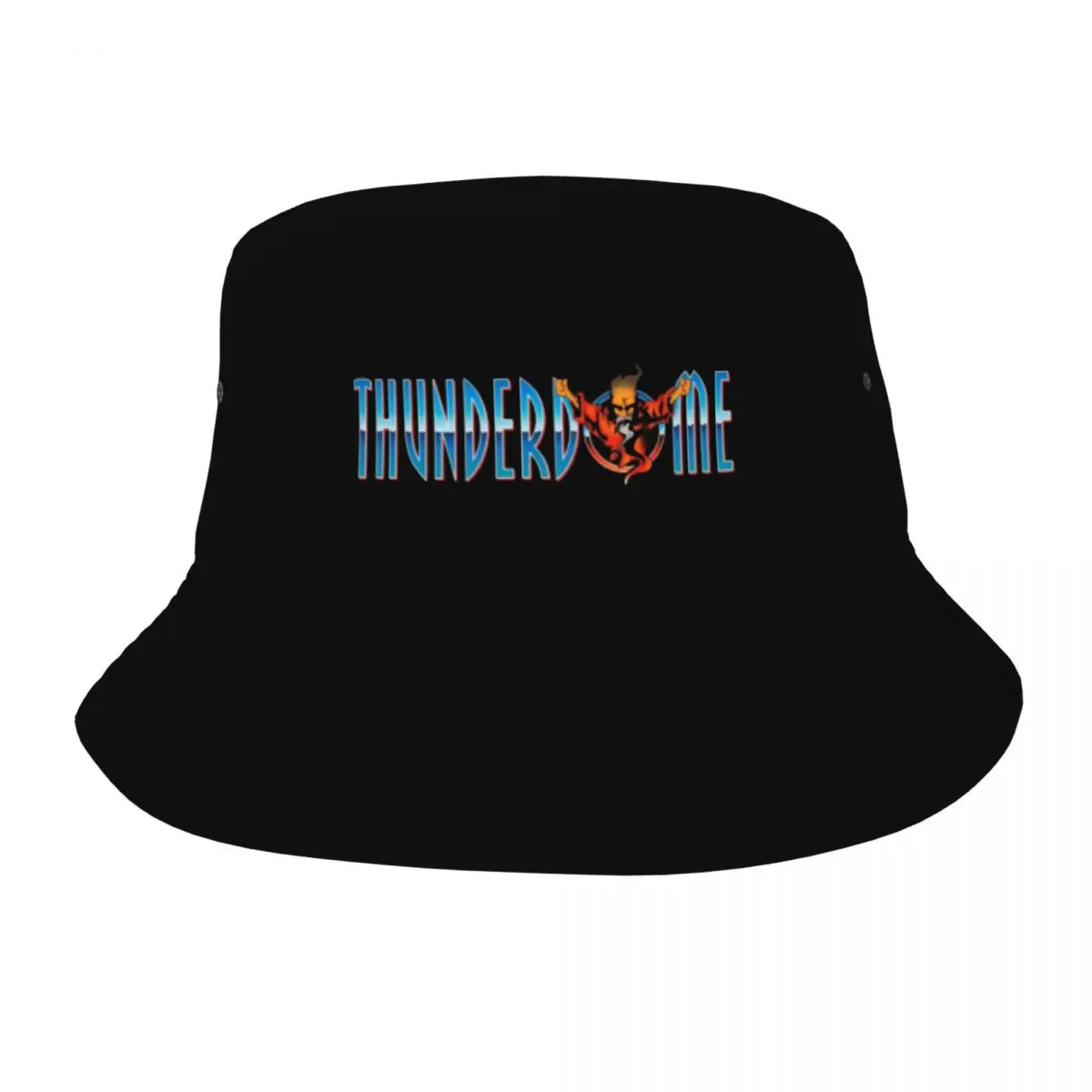 

Головной убор для пикника на весну, Панама с логотипом Thunderdome Text Merch, повседневная Солнцезащитная шапка унисекс, кепка Ispoti, складные головные уборы для рыбалки и активного отдыха