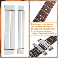 portable silvery fretboard protectors fretboard fret guards for guitar bass luthier steel tool set