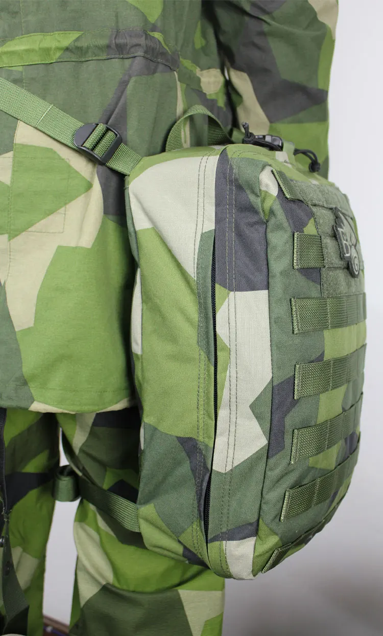 Outdoor Sports Tactics Sweden M90 Geometric Camouflage Multipurpose Light Backpack Assault Bag