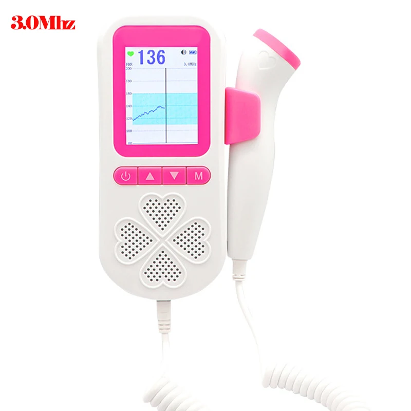 

Digital Curve 3.0mhz Ultrasound Fetal Doppler Baby Heart Beat 0 Radiation Pregnant Gravida Infant Heart Rate Monitor Dual Mode
