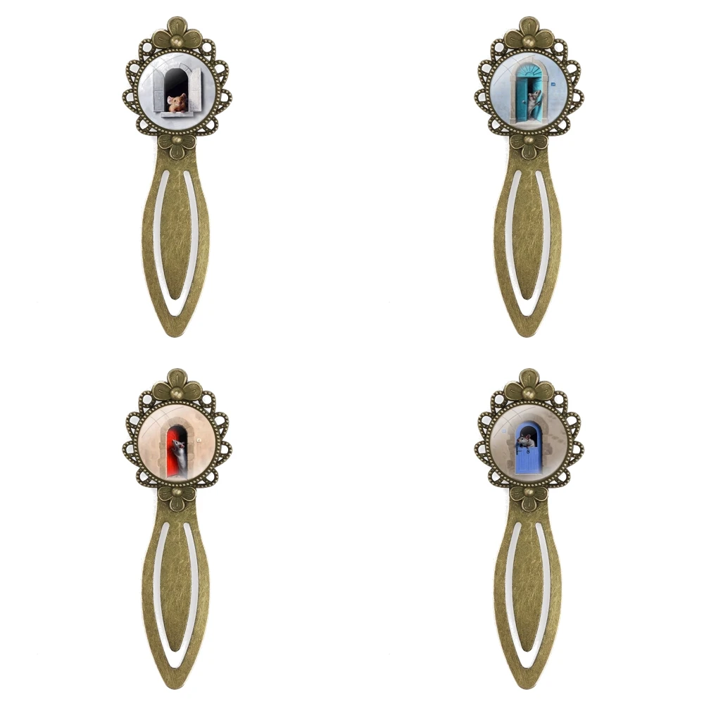 

Креативные металлические закладки, подарок для друзей, канцелярские принадлежности для школы и офиса, милые Мультяшные мышки, художественный модный креативный мультяшный дизайн