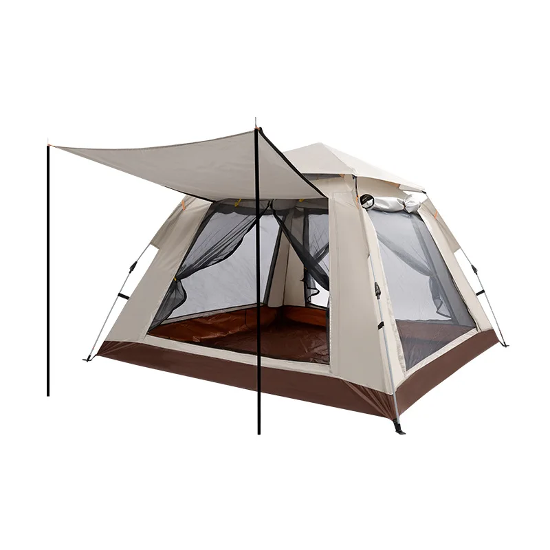 

Portable Hiking Tent 3-4 Person Fully Automatic Tent For Outdoor Beach Hiking Camping Single Layer Tent