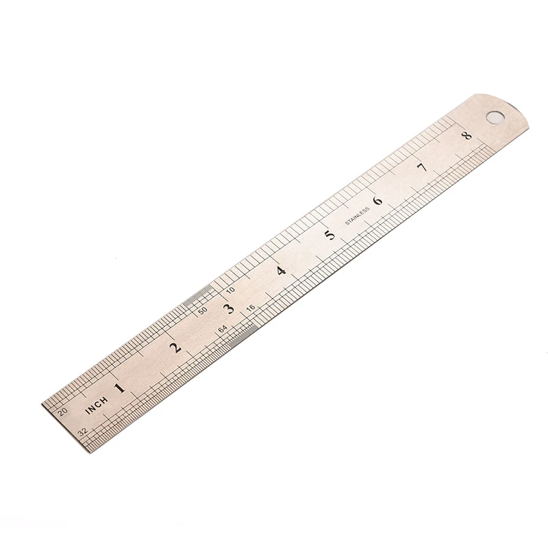 Metal Ruler Stainless steel Metric Rule Precision Double Sided Measuring Tool 20cm High Quality | Rulers