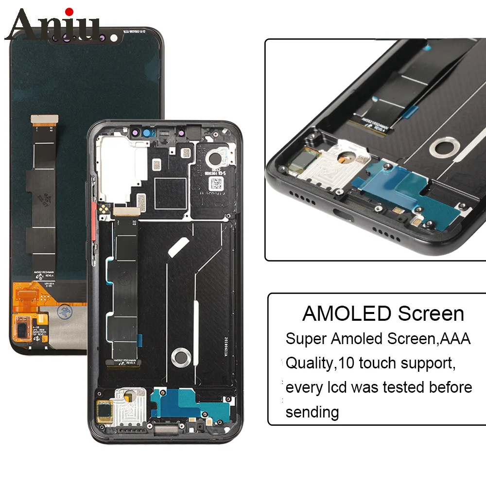 

Screen For Xiaomi Mi 8 Mi8 LCD Display Touch Screen Replacement Digitizer Assembly On For Xiaomi Mi 8 M1803E1A LCD Screen