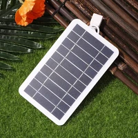 5v 400ma solar panel 2w high power usb solar panel outdoor waterproof solar power bank battery solar charger for mobile phone