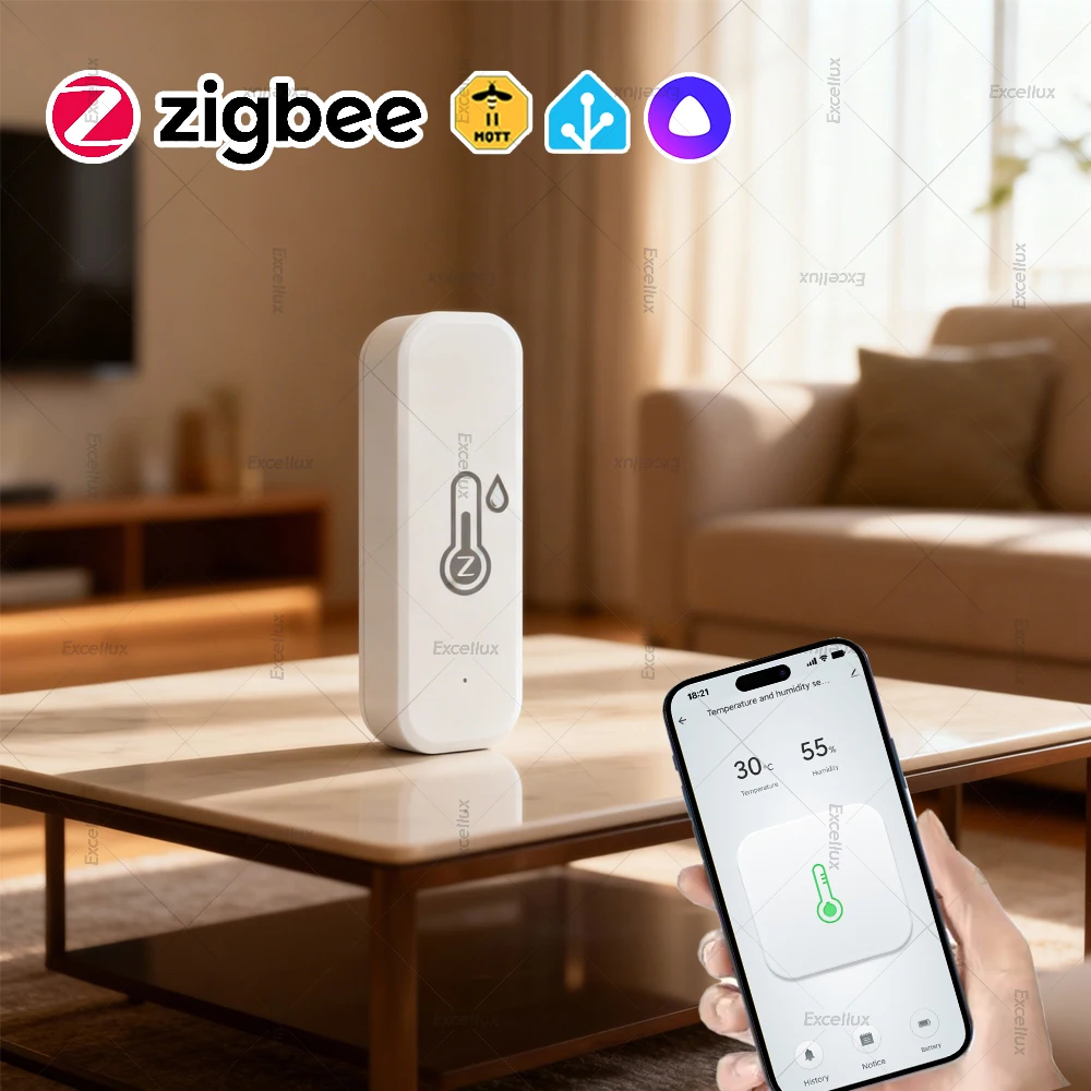 

Датчик температуры и влажности Zigbee 3.0