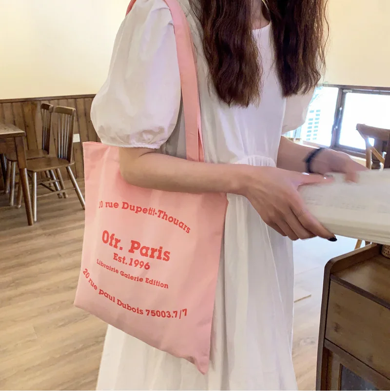 

Woman Simple Shoulder Bag Tote Bag Letter Multi-color Large-capacity Bag Casual Shopping School Backpack Ladies Bolsa Feminina
