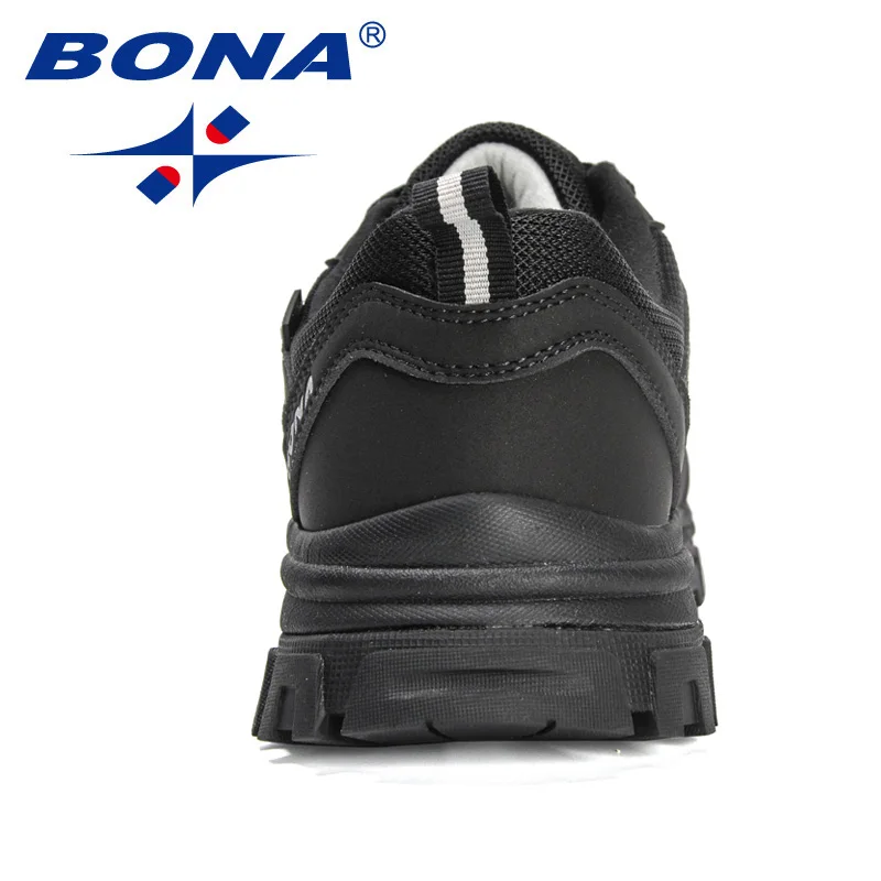 BONA 2022 New Designers Hiking Shoes Mesh Fabric Climbing Shoes Men Outdoor Trekking Sneakers For Man Rubber Sole Walking Shoes
