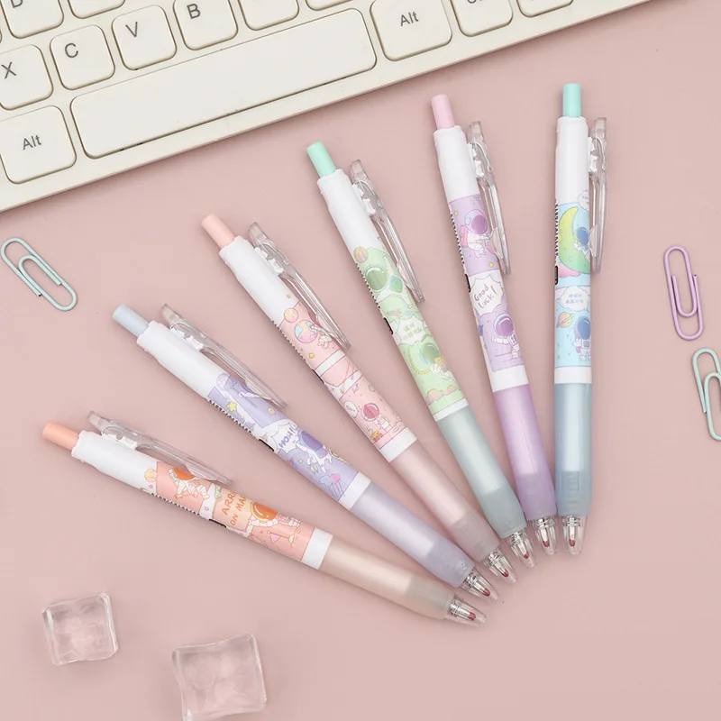 

Yatniee, 6 шт., искусственные милые ручки, эстетические канцелярские принадлежности, ручки для фототехники, японские канцелярские принадлежности