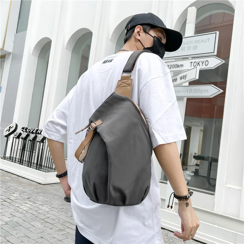 Chest Bag Crossbody Backpack Men Wome Waterproof Oxford Cloth Shoulder Bag Harajuku Teenage Casual Messenger Small Bag Unisex