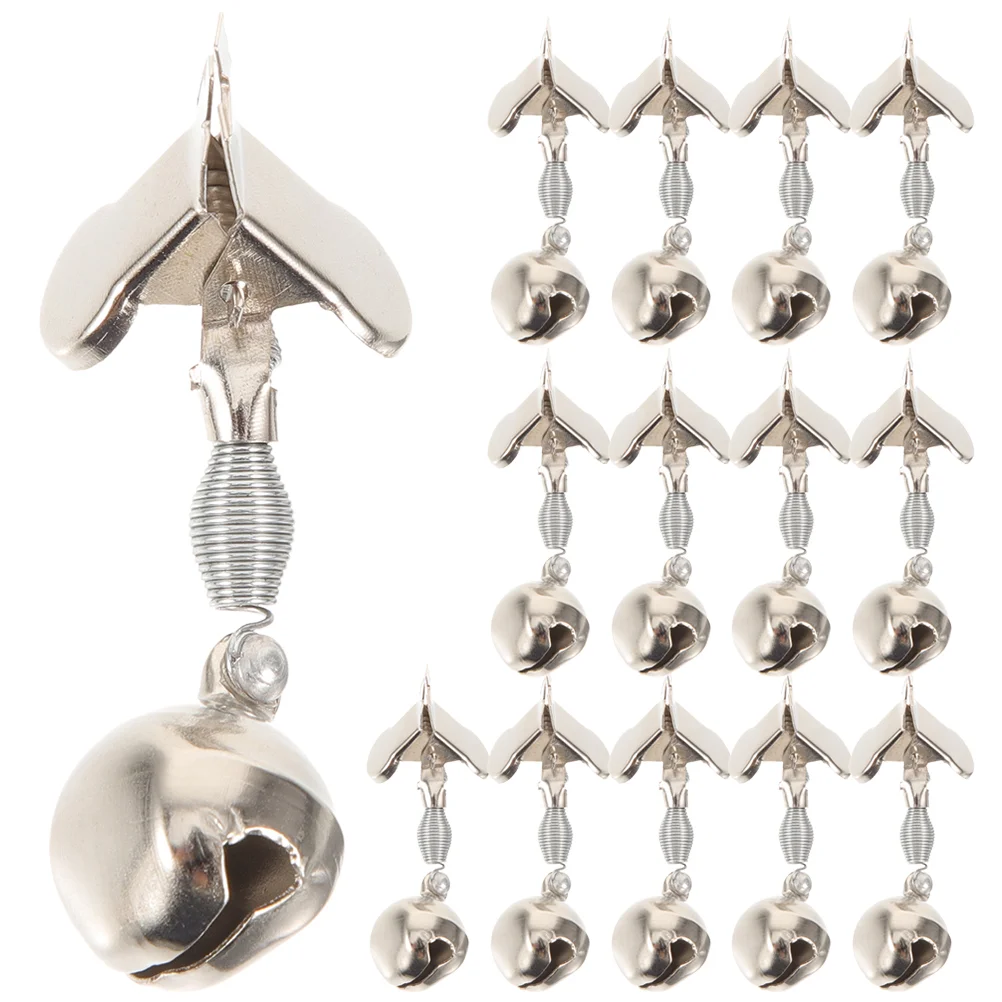 

20 Pcs Metal Bell Fishing Rods Bite Alarm Gear Ordinary Portable Clips Alarms Supplies Bells Poles