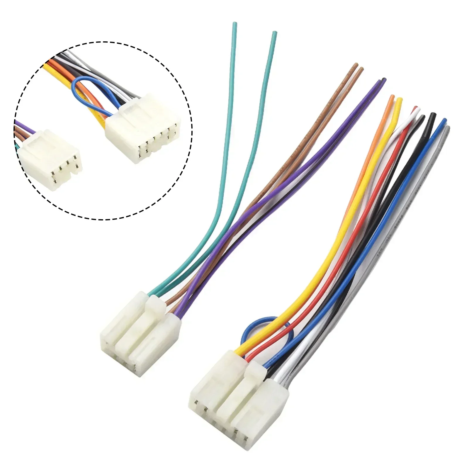 

2 шт. для Toyota послепродажного обслуживания радио стерео установка автомобильный жгут проводов кабельный адаптер 12 В ABS + медный провод автомобильный радиоадаптер разъем