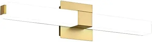 

Vanity Lighting fixtures 39.4" LED Satin Nickel Steel Frosted White Acrylic Shade Cool White Light 6000K for Bathroom Led lights