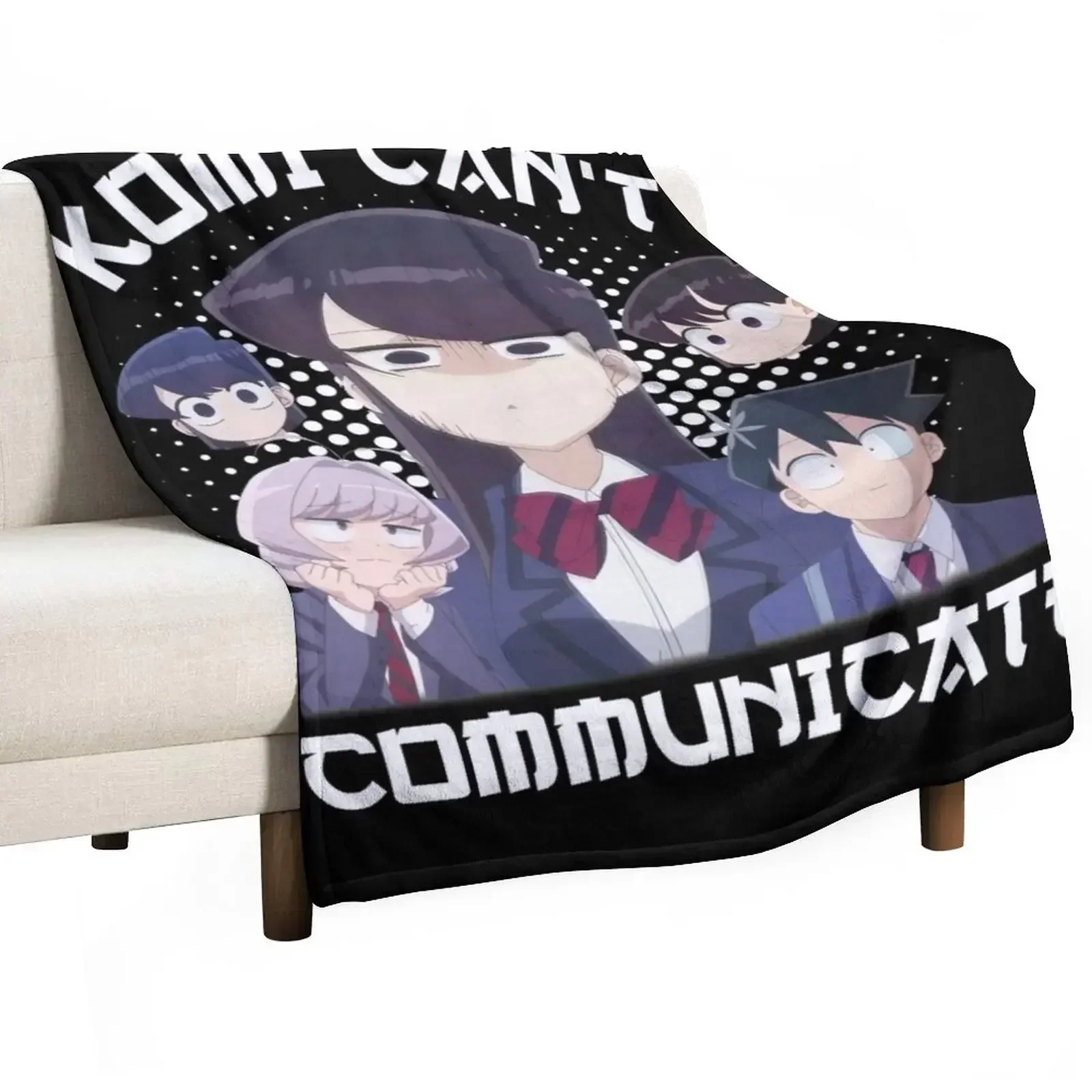Komi Can't Communicate - komi san плед на Хэллоуин модные одеяла для пикника и диванов