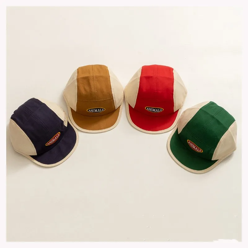 Baby Basketball Caps Korea Spring Autumn Boys Girls Fashion Letter Toddler Sunshade Hat Adjustable Child Caps Outdoor Hats