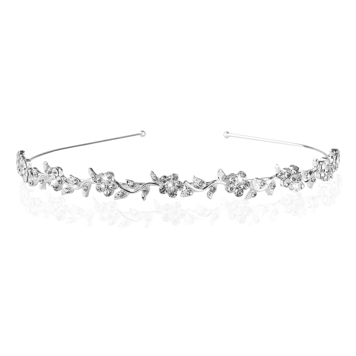 

Wedding Women's Bridal Flower & Leaves Headband Tiara Headdress