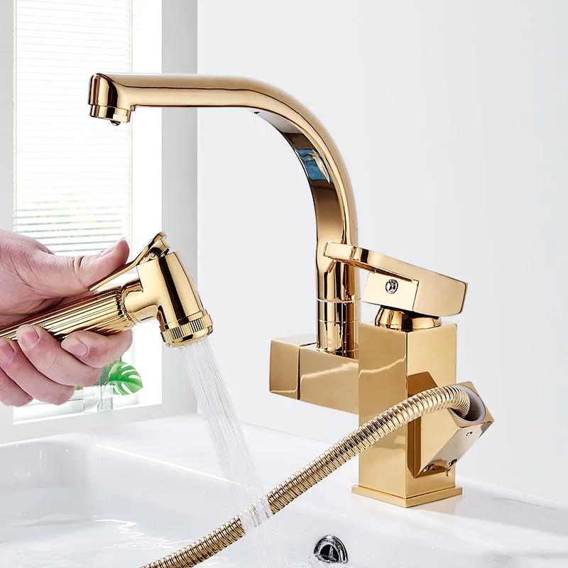 Gold Kitchen Sink Above Counter or Undermount 304 Stainless Steel Single Bowl Goldn Basket Drainer Soap Dispenser Washing Basin images - 6