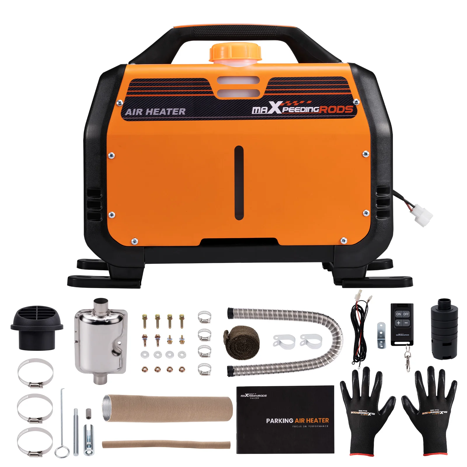 

Воздушный обогреватель с глушителем, ЖК-переключатель, пульт дистанционного управления для автодомов, фургонов, фургонов, 1K-5 кВт, Регулируе...