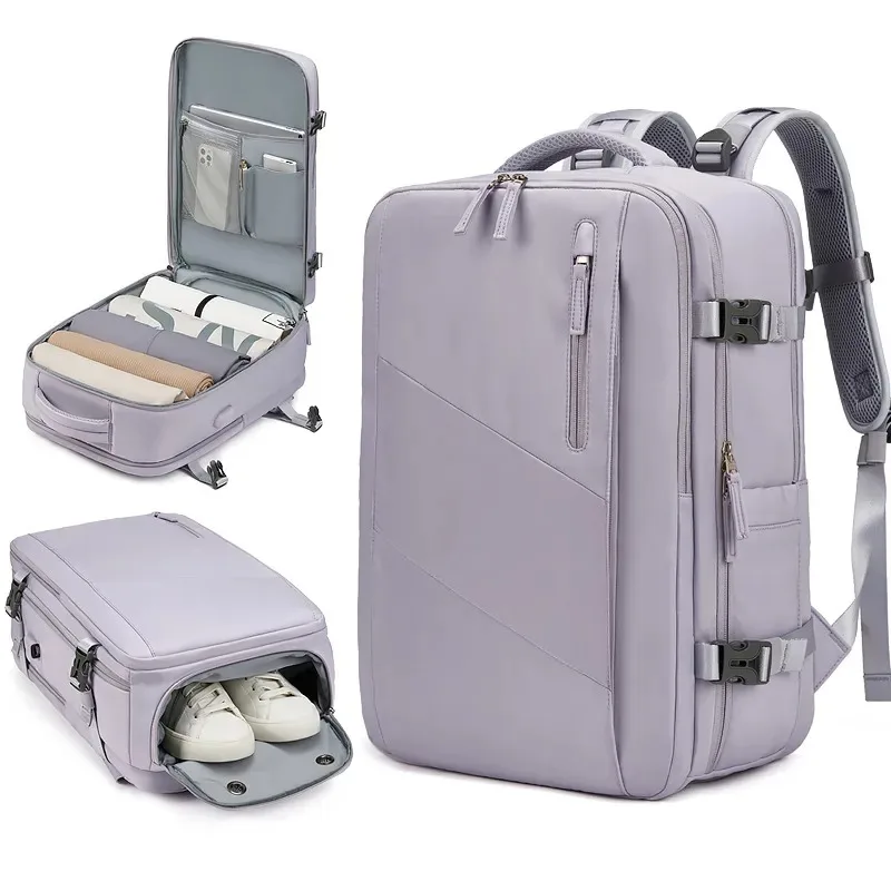 

Women's Travel Backpack 16 Inch Laptop Backpacks Large USB Charging Multifunctional Business Lightweight Backpack With Shoe Bag
