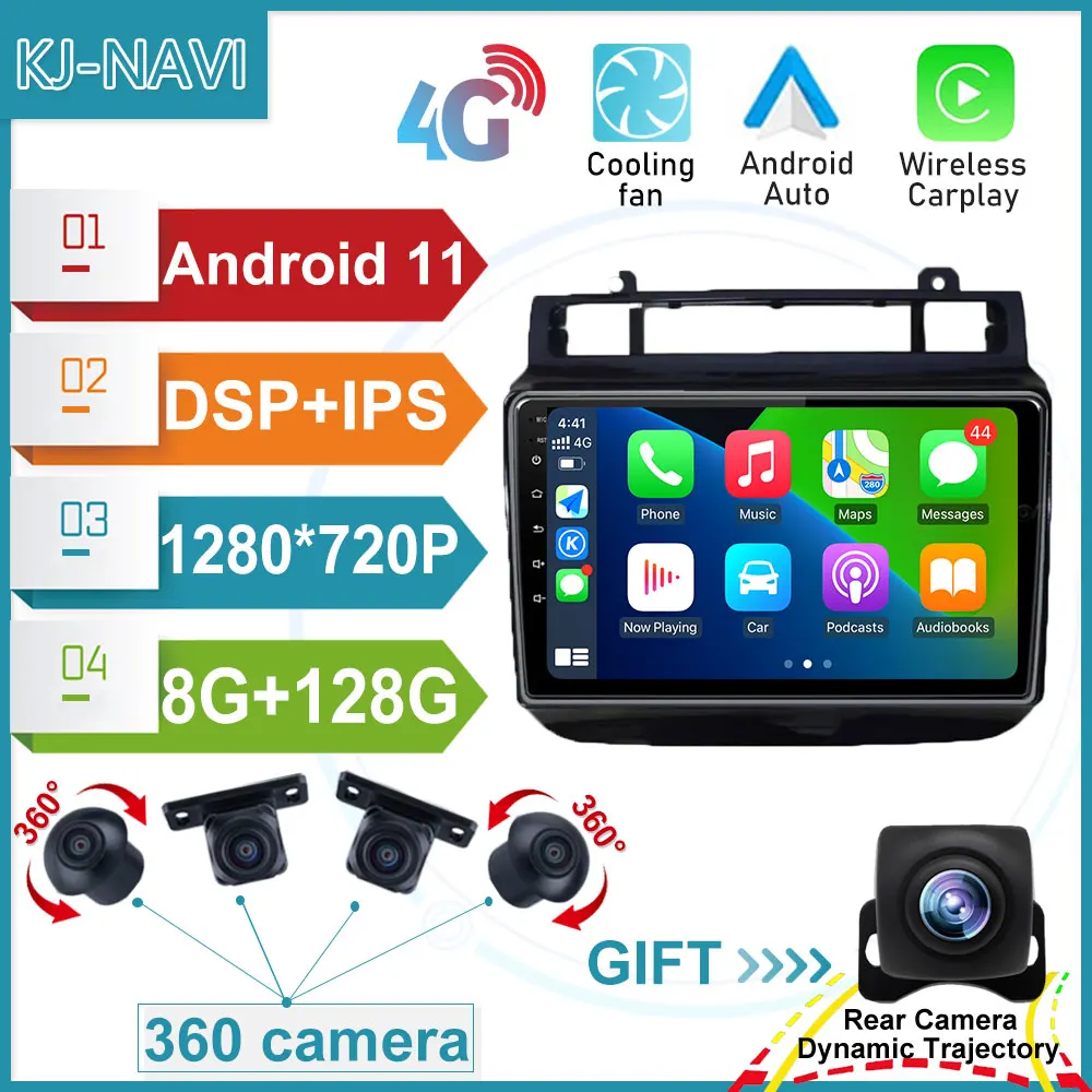 

Navigation GPS Stereo Audio Carplay Reverse Camera WIFI No 2 Din Car Multimedia Video Player For VW Volkswagen Touareg 2011-2017