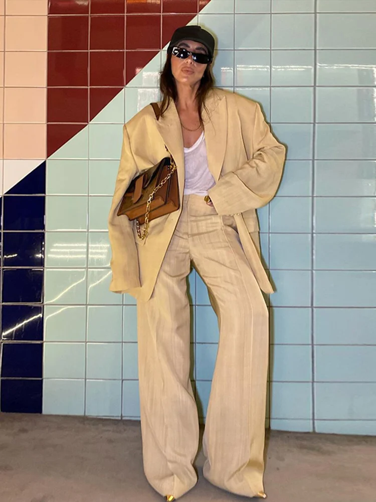 Женский Повседневный костюм с асимметричным подолом свободный однотонный