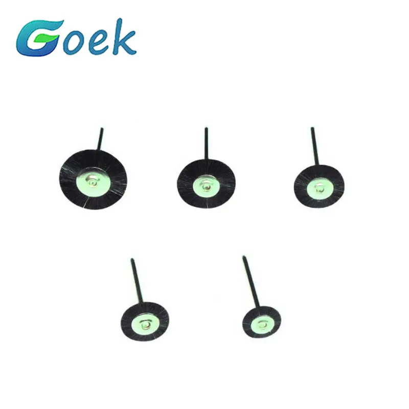 10 шт. Стоматологическая простая щетка для полировки черной щетины с ручкой 25 4 мм