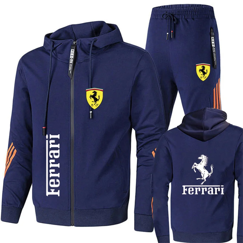 Formula One No.16 Racer Leclerc Autumn Oversized Hoodies Sweatshirt Tracksuit Women/Men's Sets Clothes+Trousers Car Fan Clothing