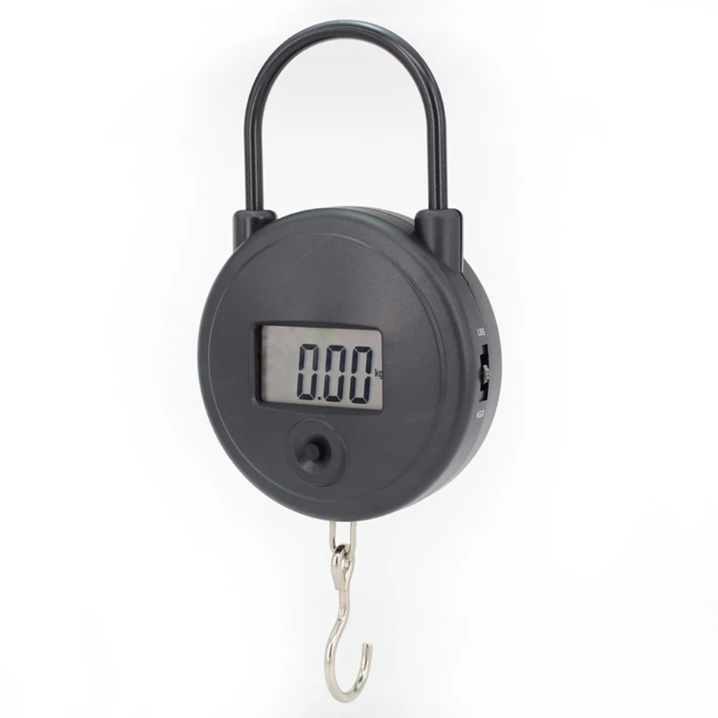 

Electronic Weighing Scales 30kg/66lb LCD Digital Display Hanging Hook Scale Tools Mini Pocket Scales
