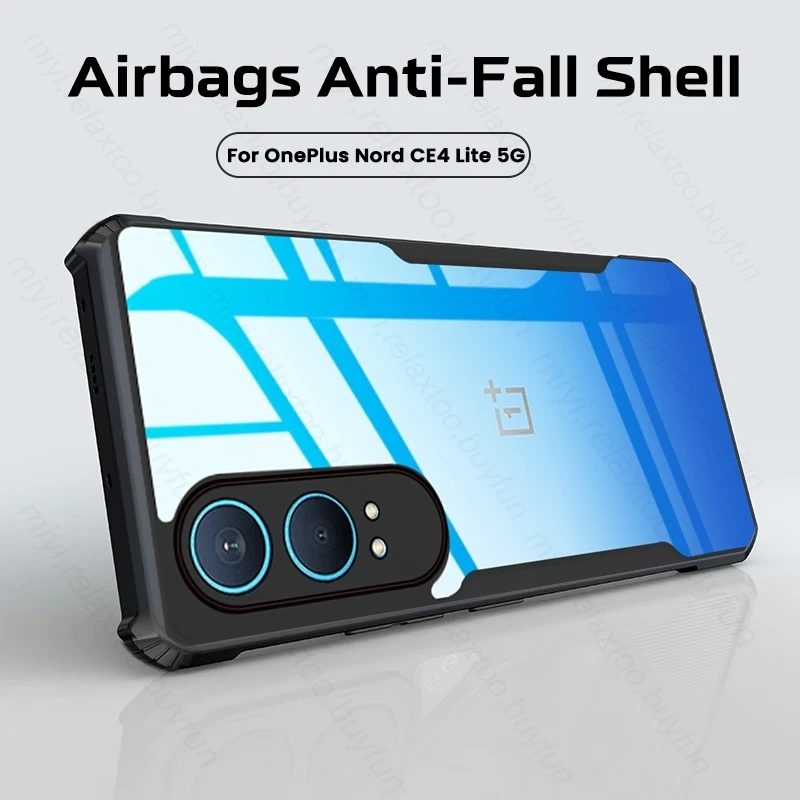 CE4Lite чехол прозрачная акриловая броня противоударный для OnePlus Nord CE4 Lite CE 4Lite
