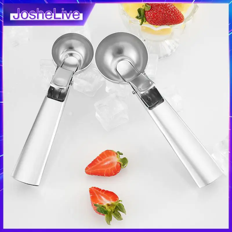 

Kitchen Accessories Stainless Steel Cream Spoon Metal Icecream Cookie Scoop Melon Fruit Baller Ice Ball Maker Ice Cream Scoop