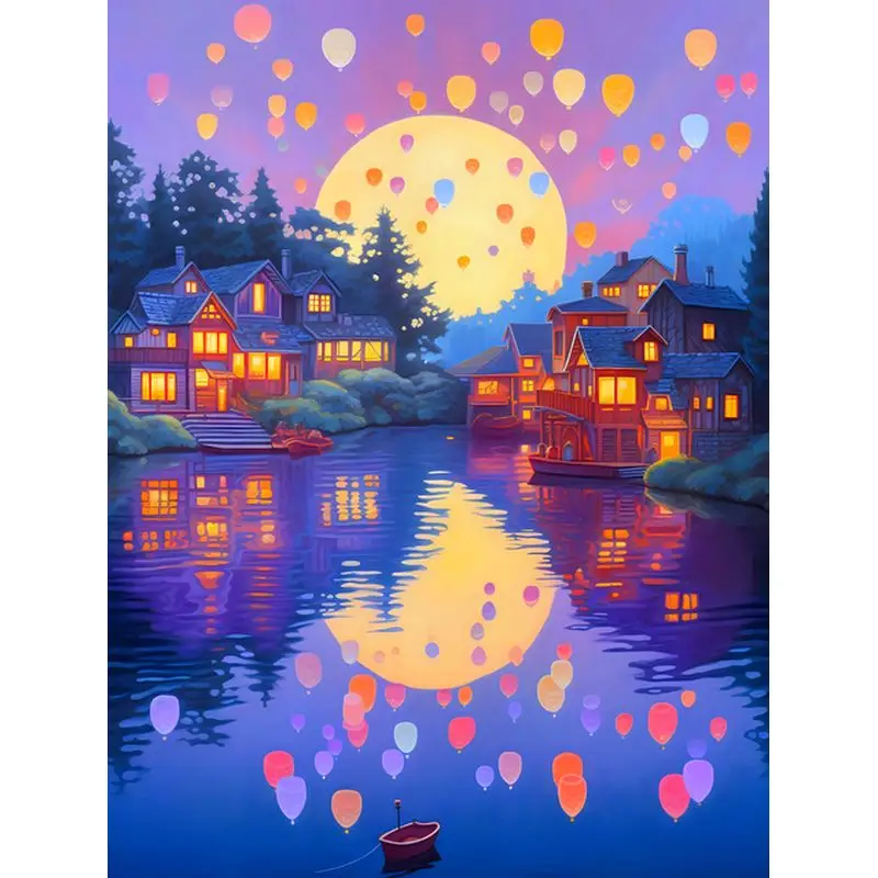 Картина по номерам на холсте с пейзажем, 40x50