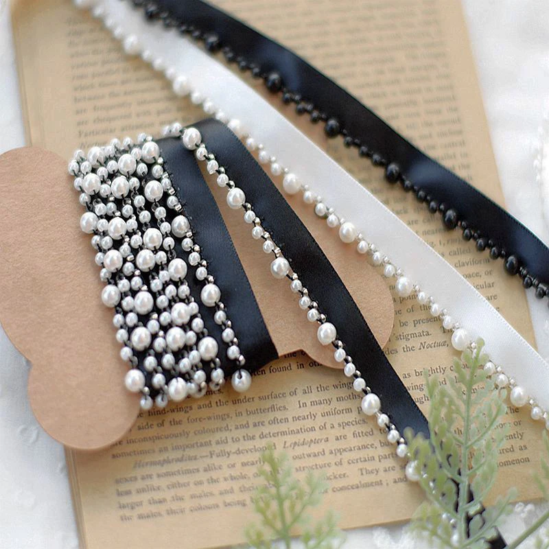 

0,5 метров, белая/Черная жемчужина, искусственная кружевная кисточка, ручная работа, шитье, рукоделие, головной убор, материалы, принадлежнос...