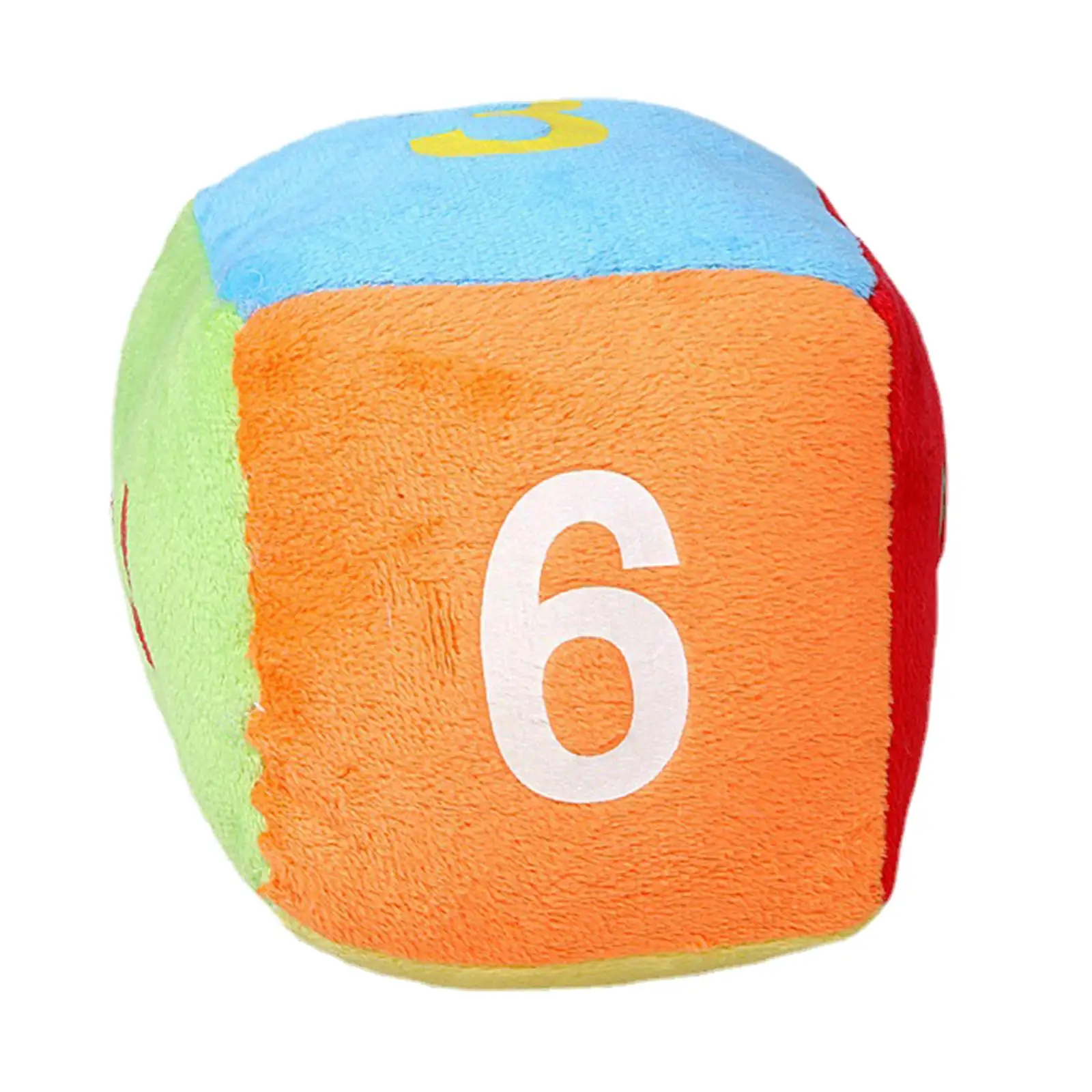 

Playing Game Plush Toy Learning Toy Funny Math Games 6 Sided Plush Toys Multicolor Square Education Toys for Gifts Home Decor